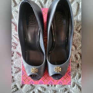Tory Burch Jolie Peep Toe Wedge